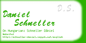 daniel schneller business card